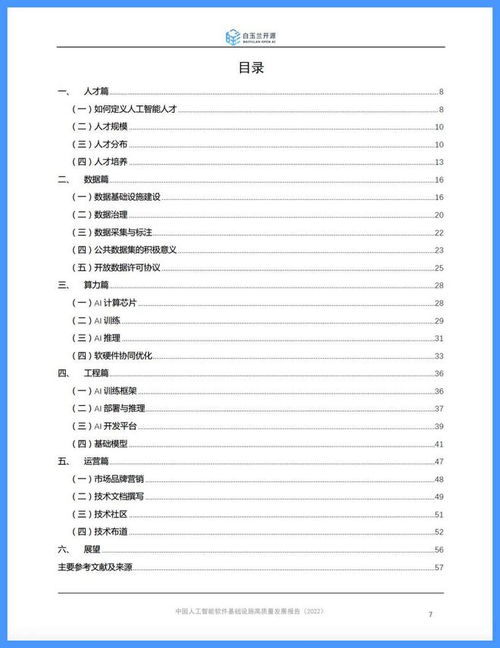 白玉兰开源发布《中国人工智能软件基础设施高质量发展报告》推动人工智能基础软件开发创新